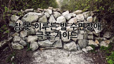 잠 못 이루는 밤? 수면장애 극복 가이드