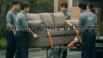 이사, 걱정 뚝! 안전하고 효율적인 방법
